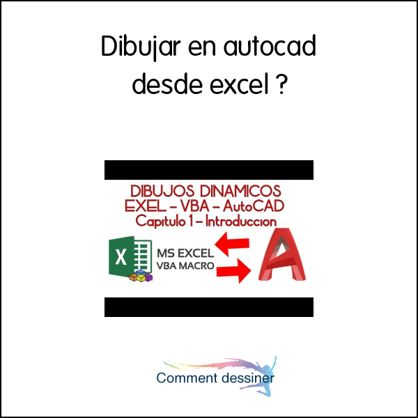 Dibujar en autocad desde excel